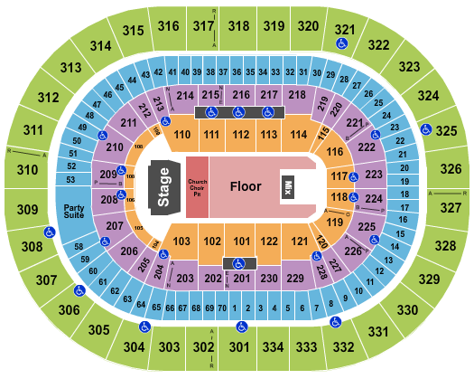 Moda Center Eric Church Seating Chart